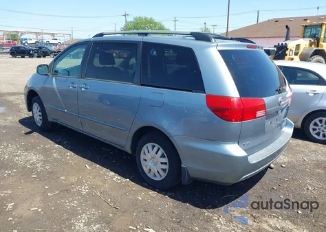 2004 Toyota Sienna Le из США, поврежденный, VIN 5TDZA23C44S157071